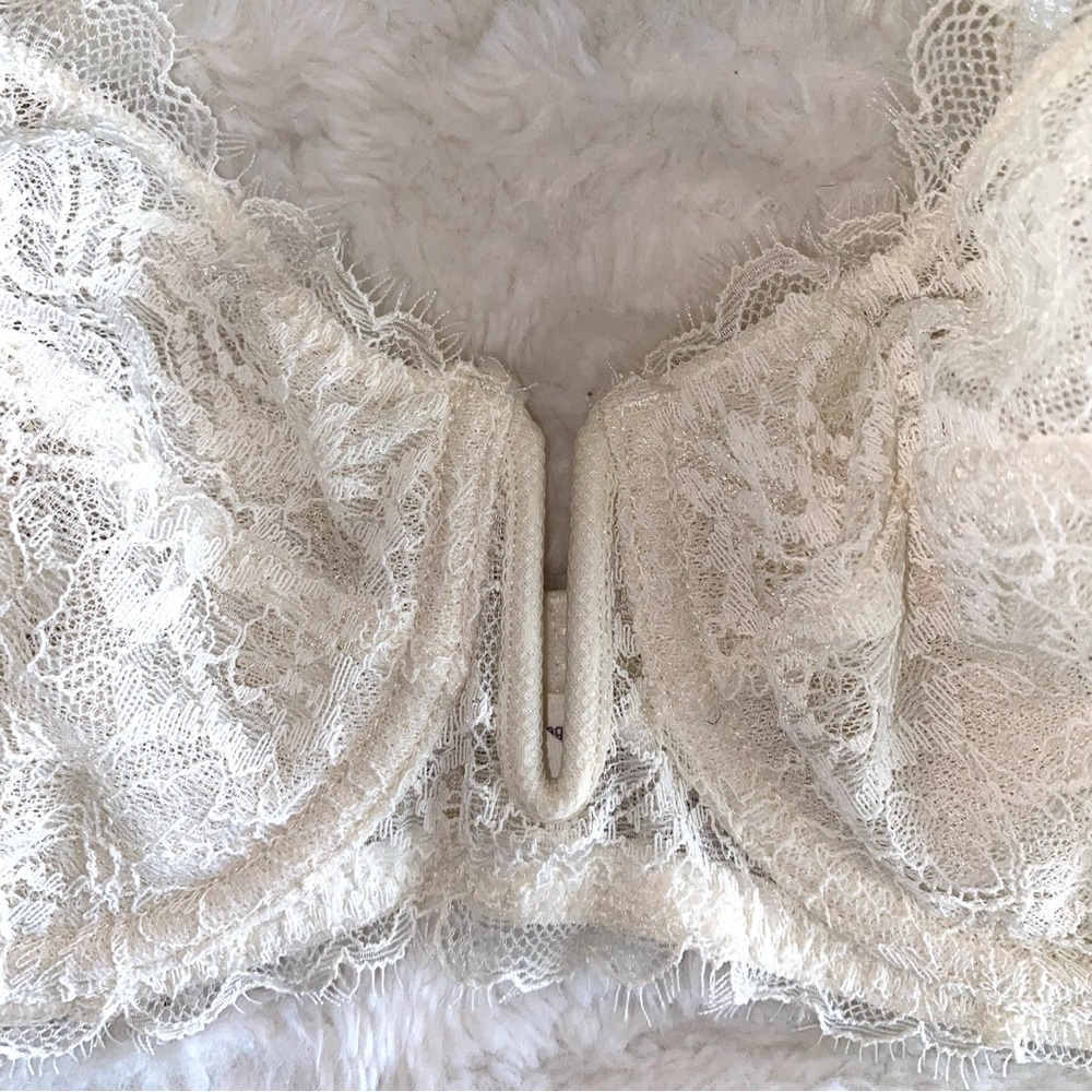 Auden Lace Unlined Balconette Bras, Set of 2, Black and Off-White, 36C - Picture 10 of 15